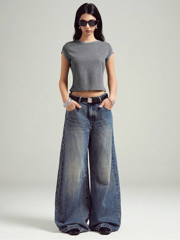 Unisex Loose Fit Grey T-Shirt