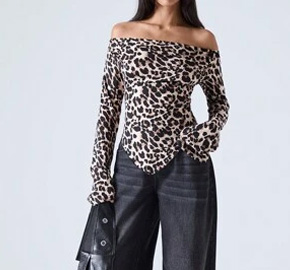 Long Sleeve Off Shoulder T-shirt