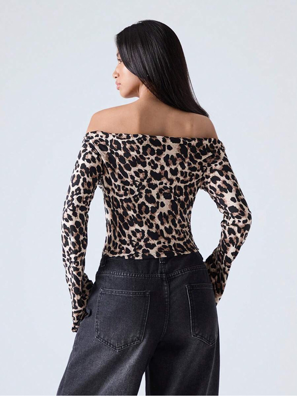 Long Sleeve Off Shoulder T-shirt