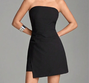 Women's Asymmetric Hem Mini Dress