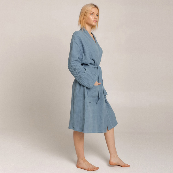 Long-sleeved Loose Comfortable Home Bathrobe Pajamas