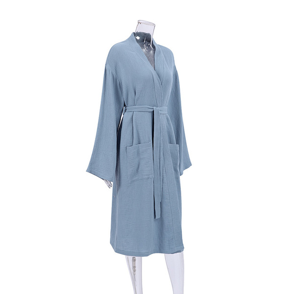 Long-sleeved Loose Comfortable Home Bathrobe Pajamas