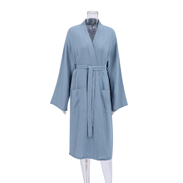 Long-sleeved Loose Comfortable Home Bathrobe Pajamas