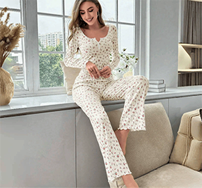 Cotton Two Piece Set Pajamas