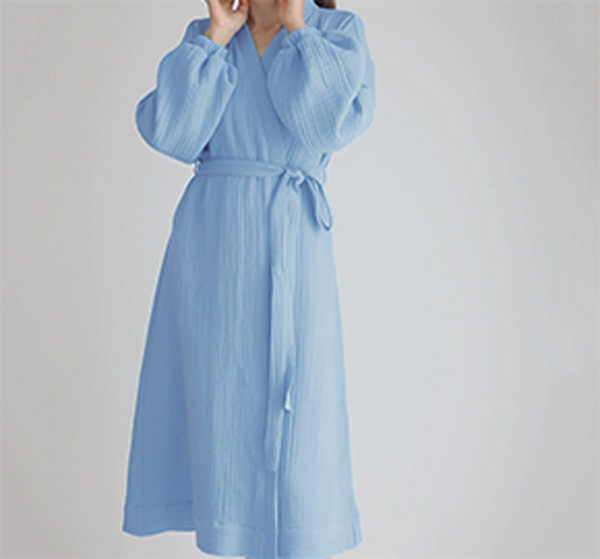 Blue Long Robe For Women