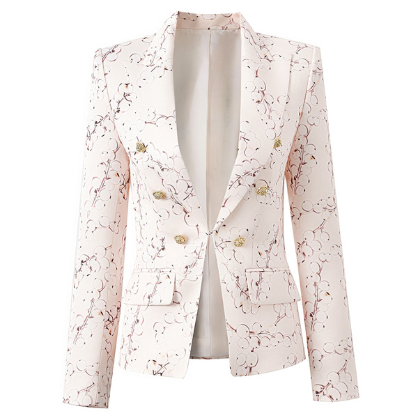 Fashionable Floral Pattern Suit Jacket