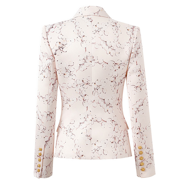 Fashionable Floral Pattern Suit Jacket