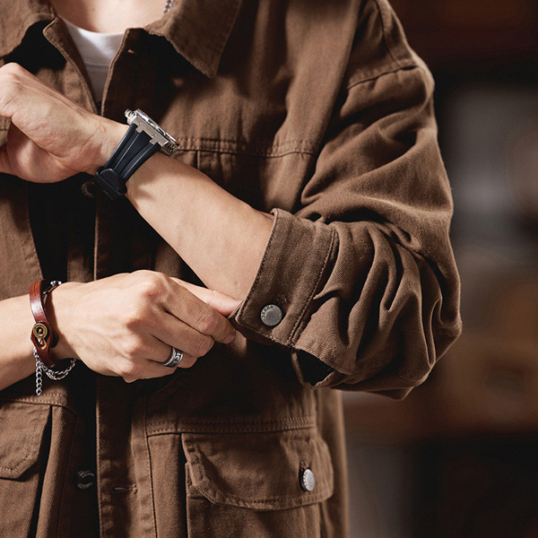 Cotton Washed Loose Lapel Casual Blouse Jacket