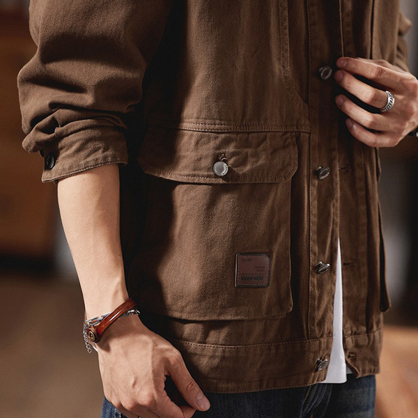 Cotton Washed Loose Lapel Casual Blouse Jacket