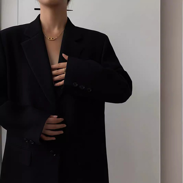 Loose Casual Black Blazer