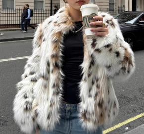 Fashion Temperament Warm Plush Fur Coat