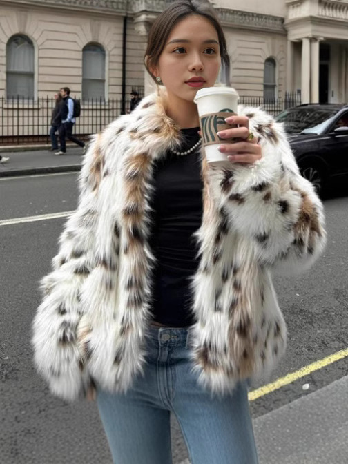 Fashion Temperament Warm Plush Fur Coat