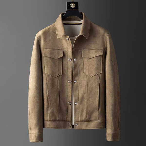 Trendy Suede Casual Men's Jacket