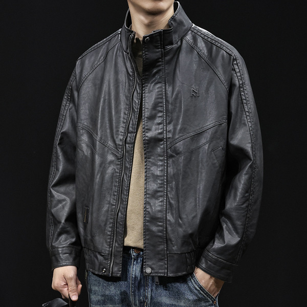 Men's Motorcycle PU Leather Jacket