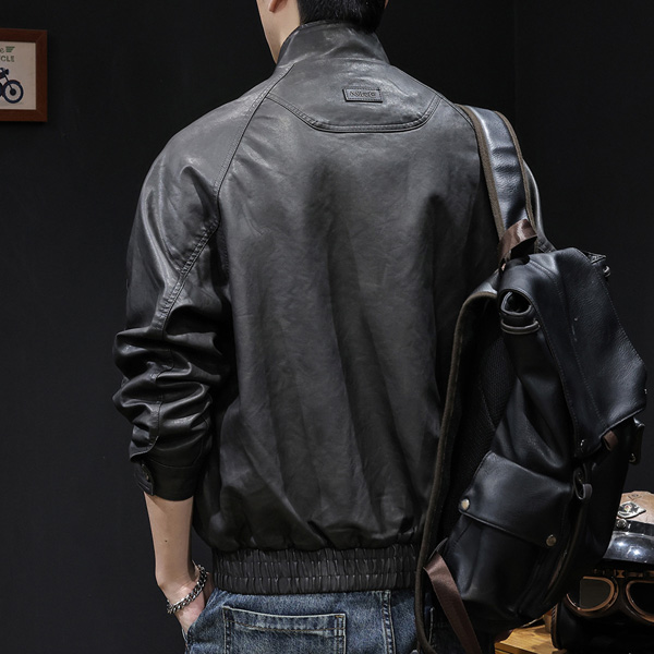 Men's Motorcycle PU Leather Jacket