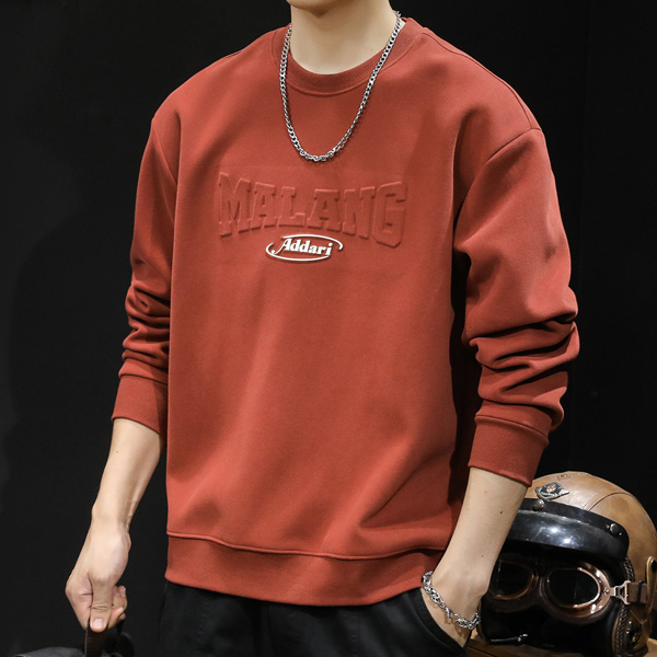 Crew Neck Long Sleeve Sweatshirt Shirt for Men