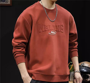 Crew Neck Long Sleeve Sweatshirt Shirt for Men