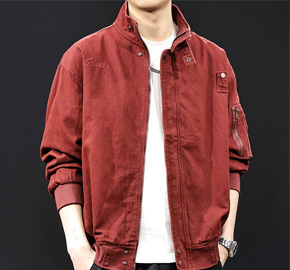 Red Workwear Jacket for Men
