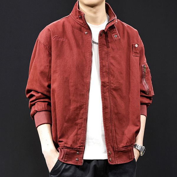 Red Workwear Jacket for Men