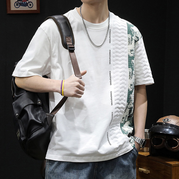 Men's Summer Short-sleeved Cotton T-shirt