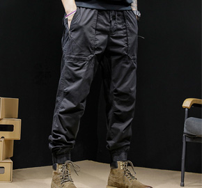 Loose Elastic Cuffs Casual Pants