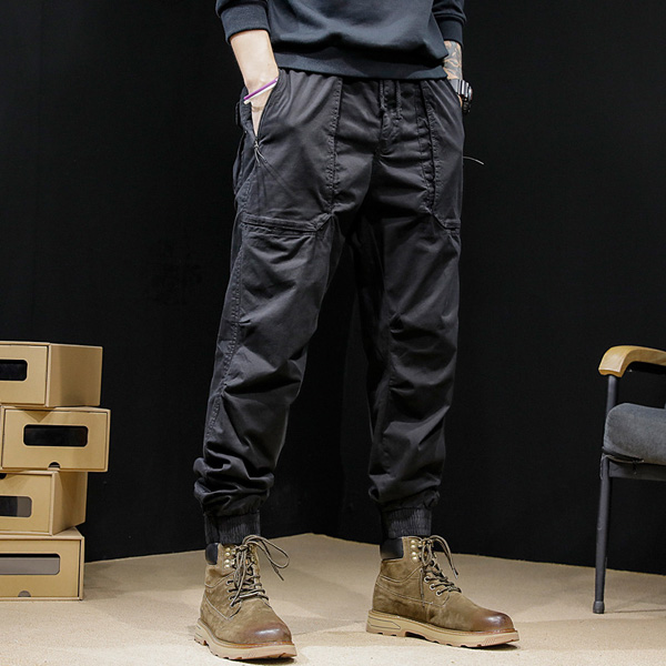 Loose Elastic Cuffs Casual Pants