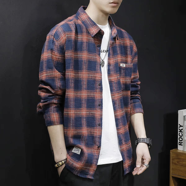 Loose Casual Plaid Shirt