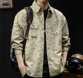 Camouflage Shirt Men's Long Sleeve Casual Jacket