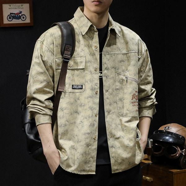 Camouflage Shirt Men's Long Sleeve Casual Jacket
