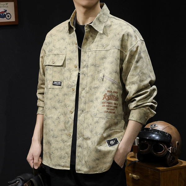 Camouflage Shirt Men's Long Sleeve Casual Jacket