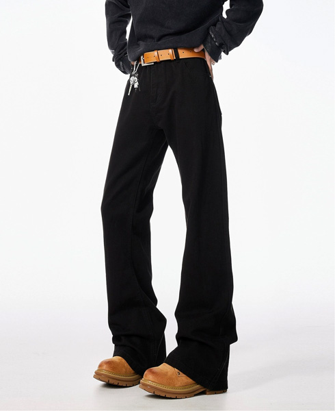 Men's Flared Straight Jeans