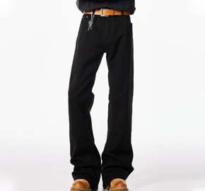 Men's Flared Straight Jeans