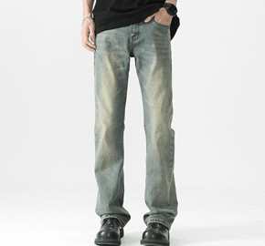 Wide Leg Boys Casual Straight Long Jeans