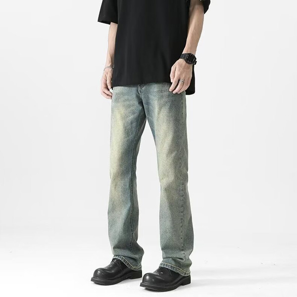 Wide Leg Boys Casual Straight Long Jeans