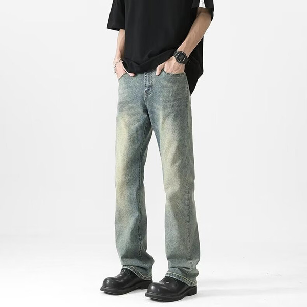 Wide Leg Boys Casual Straight Long Jeans