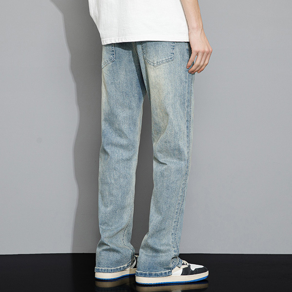 Loose Straight Leg Vintage Stretch Casual Jeans