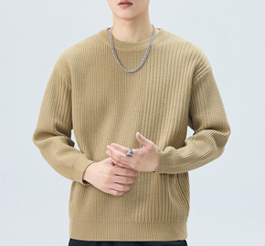 Loose Warm Long Sleeve Knit Crew Neck Sweater