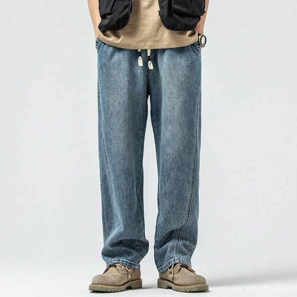 Wide Leg Falling Loose Straight Leg Jeans