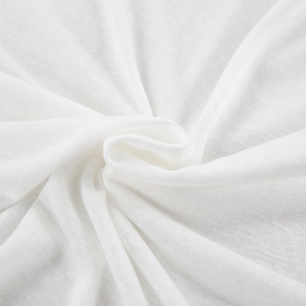 Knitted White Round Neck Long Sleeve Pajamas Long Pants Set Soft Homewear Women